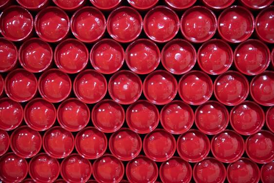 A Lot of Fire Extinguishers Filed Up